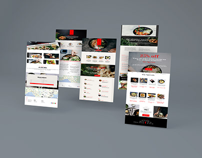 Sushi Sakai Restaurant Website App Presentation Mockup