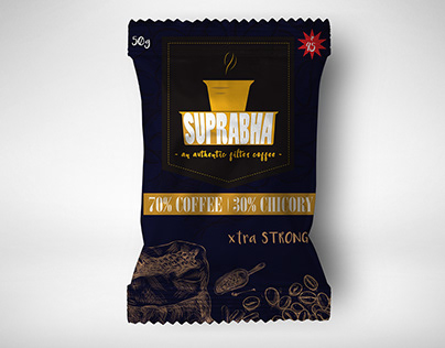 SUPRABHA coffee brand - branding and package design