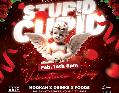 Valentines Day Flyer | Stupid Cupid