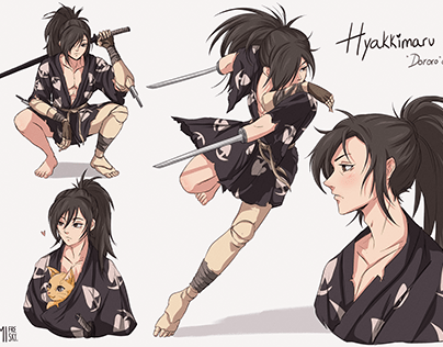 Hyakkimaru poses || FanArt