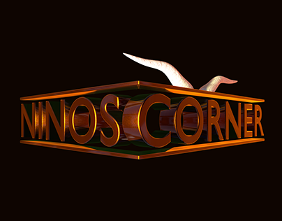 Nino's Corner 3D Logo Design