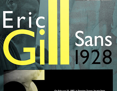 Eric Gill Sans - Poster