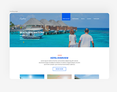 Web design | Travel website
