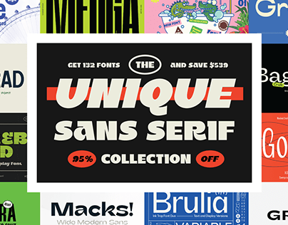 The Unique Sans Serif Collection
