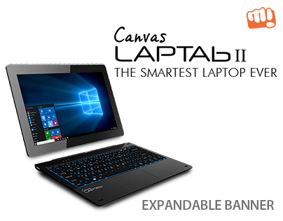 Micromax Canvas Laptab-II...Expandable Banner