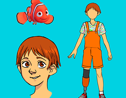 Character Design Procurando Nemo