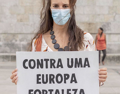 Protest "Evacuate Moria Now" (Porto, 2020)