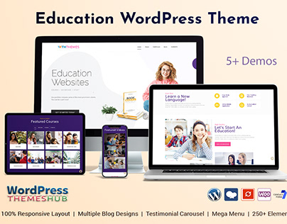 Education WordPress Theme for Online Course Website