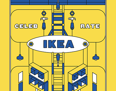 IKEA 80th year Illustration Banner (Personal Project)