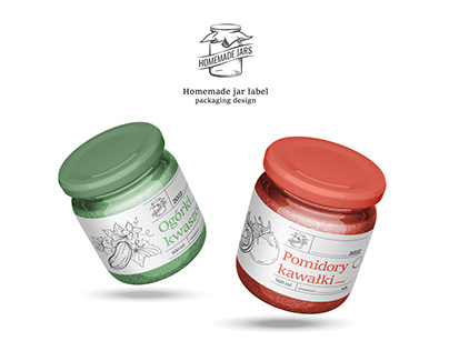 Homemade jars - Label design