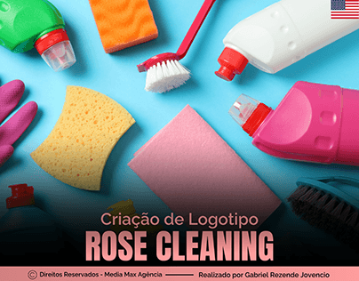 Criação de Logotipo - Rose Cleaning Solution LLC