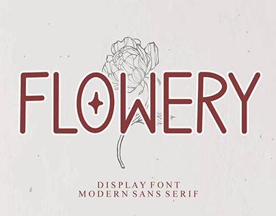 FLOWERY - Modern Sans Serif Font