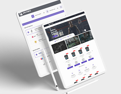 Web design / UX UI for gym e-shop