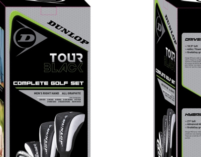 Dunlop Golf tour Black Package Set