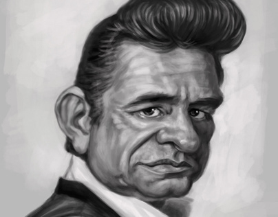 Johnny Cash Caricature