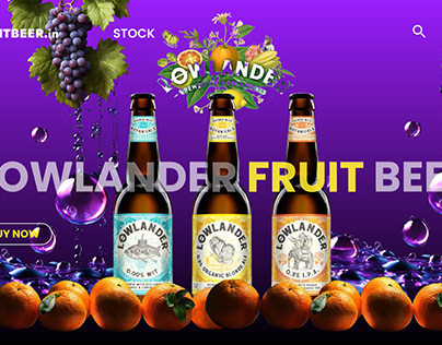 Landing Page Design | LowLander Fruit BEER