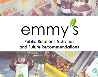 School Work: Emmy's Organics PR Plan