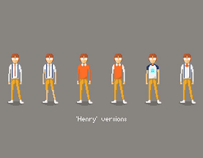 Pixel character design - 'Henry'