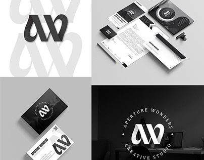 AW Logo and Stationery design Concept