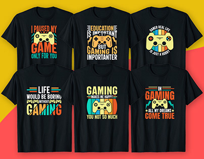 Gaming T-shirt Design | Gamer T-shirt Design