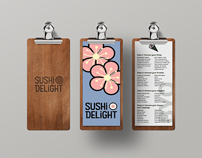 Sushi Delight Restaurant Identity