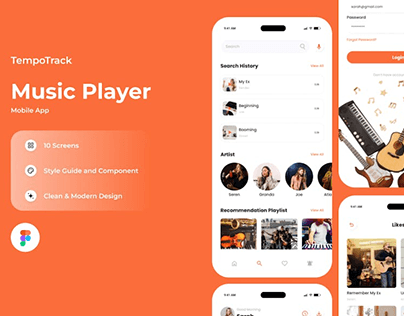 TempoTrack - Music Player Mobile App