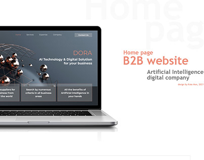DORA - home page B2B website