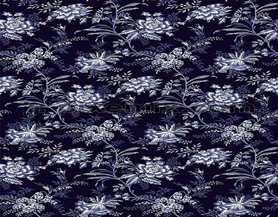 Monochrome intricate floral vector pattern