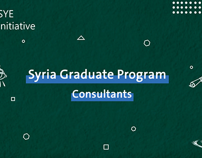 "Syrian Graduate Program" Social Media Designs