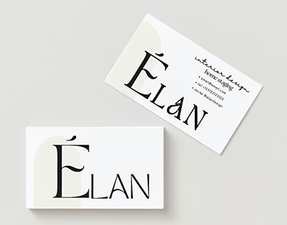 Elan design business card