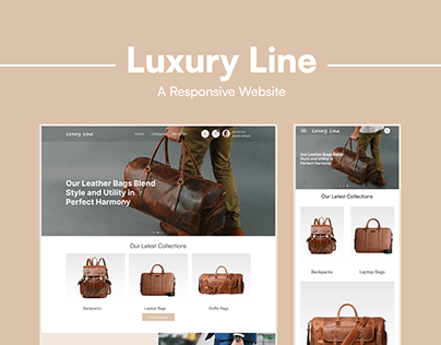 Project thumbnail - Luxury Line- A Responsive e-commerce website-UI Design