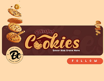 Biscuit Brand Logo with Cookies Influence