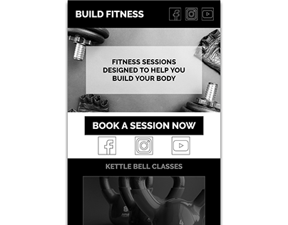 One Page Gym Website Mobile Ready Design