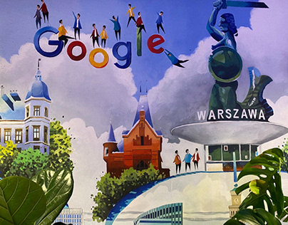 Mural for Google proj. T. Brzozowski