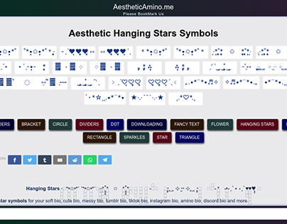 Hanging Star Copy And Paste