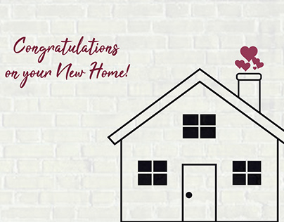 Estate Agent - Congratulations on your New Home cards