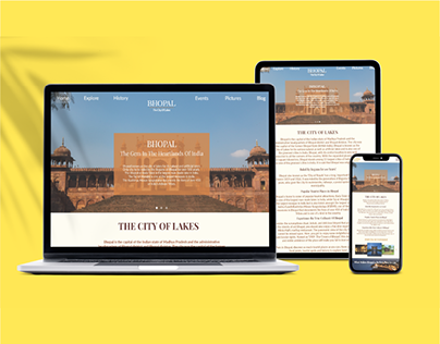 Project thumbnail - Bhopal (The City of Lakes) - Responsive Website Design