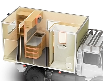 Unimog based camper van for prof-use - case study