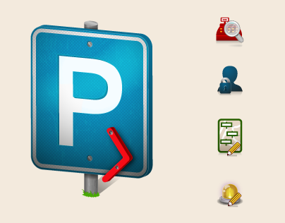 Parking Application Icon Design
