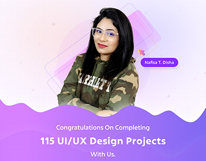 Completed 115 UI/UX Design Projects