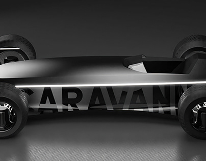 Caravanna. Sportcar futuristic concept