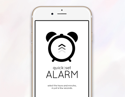 Quick Set Alarm Mobile App Design