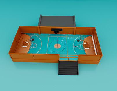 Basketball Court 3d modeling