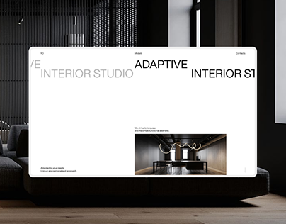 Webpage for Interior Design Studio