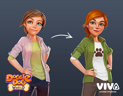 Emma Character rework from Doggie Dog World