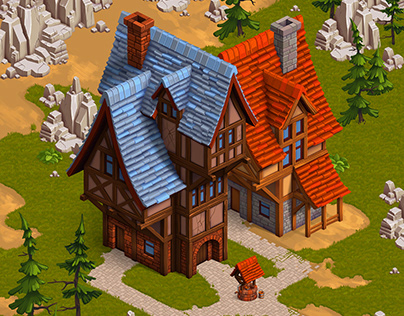 Isometric houses and environment