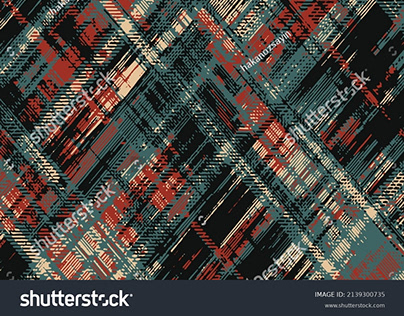Abstract textural plaid fabric patterns...