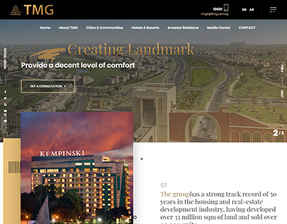 TMG (Talaat Moustafa Group) Website