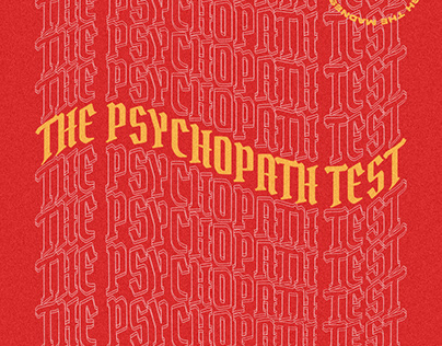 'The Psychopath Test' - Jon Ronson Typography Cover
