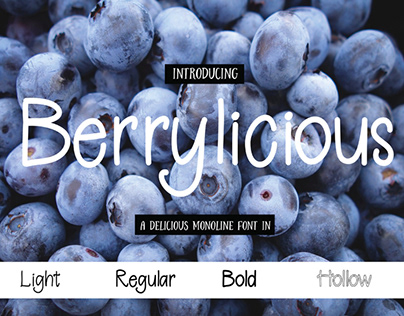 BERRYLICIOUS - FREE FONT - 4 STYLES